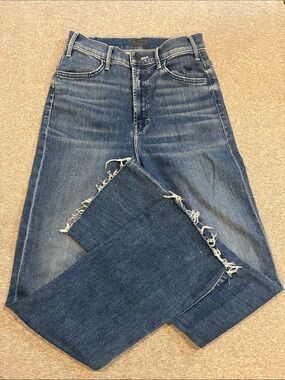 MOTHER THE HUSTLER ANKLE FRAY jeans, wish on a star wash. Size 27.